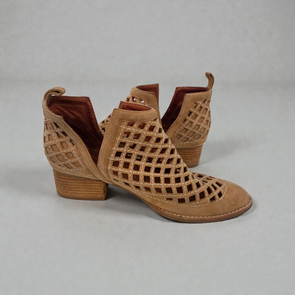 Jeffrey Campbell Tan Cutout Ankle Booties - Picture 2 of 3